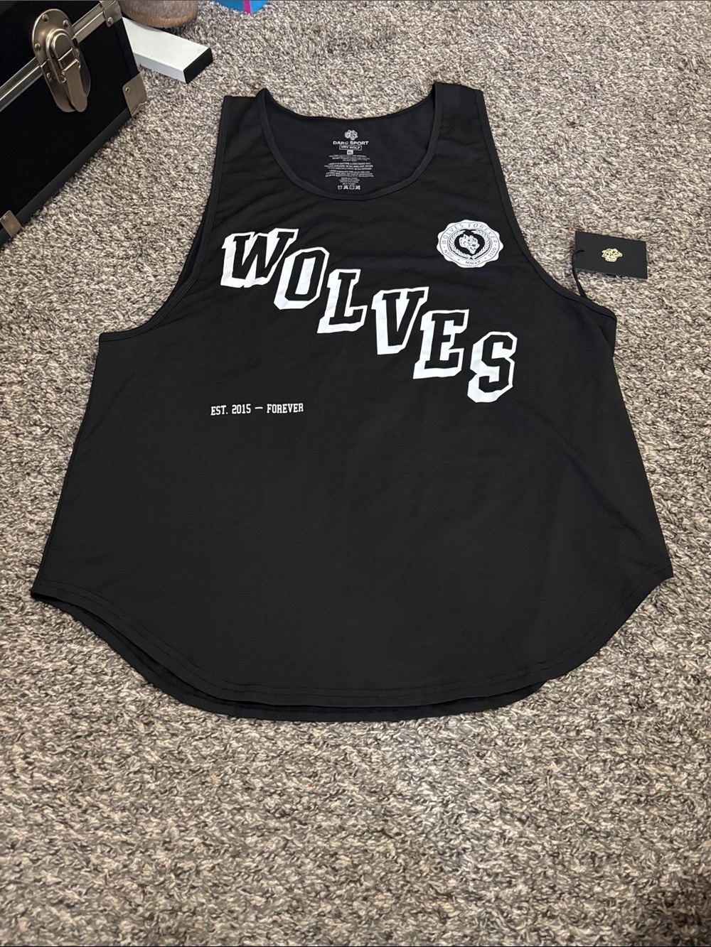Darc Sport Sport Stairs Dry Wolf Drop Tank Top NWT Fitness Workout XL athletic
